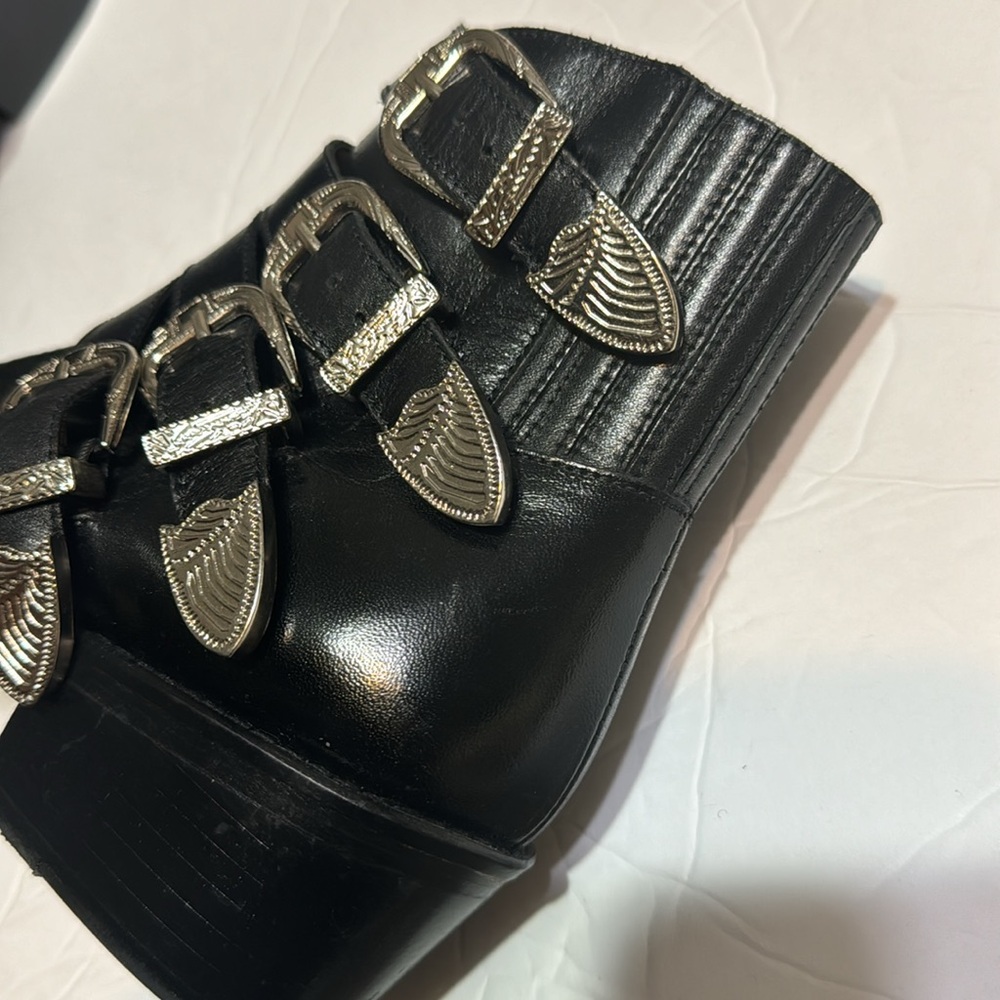 TOGA PULLA buckle-strap mid heel boots - Picture 5 of 8